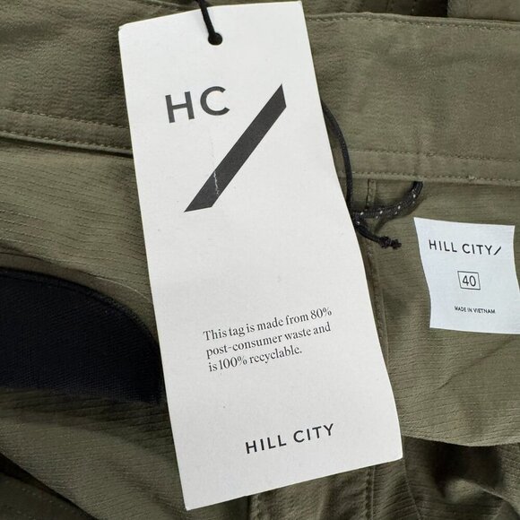 Hill City Surp Boardshort Mens Size 40 Green Nylon Spandex Swim NWT SS-1820 - Picture 5 of 10